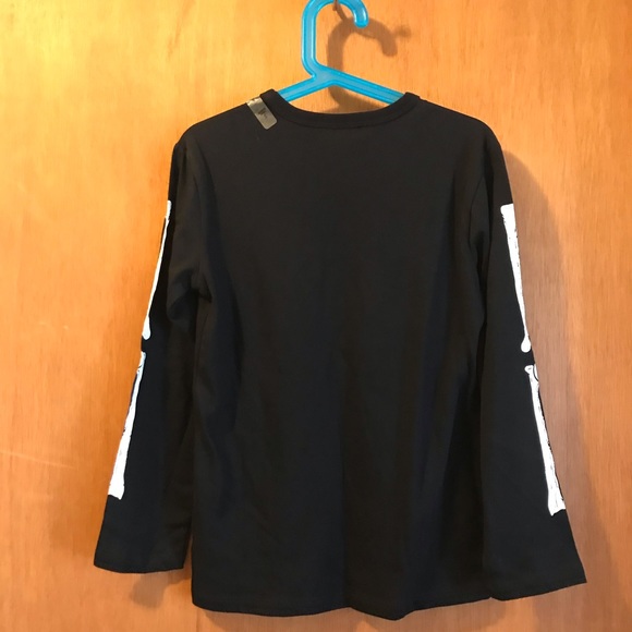 The Children’s Place Boy’s Glow Skeleton Long Sleeve T- Shirt - Picture 4 of 5